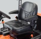 DRIVING COMFORT The all-important key to safe, efficient, productive mower operation.