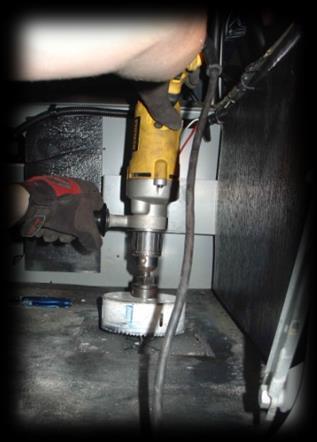 Espar Heater Installation 3-2 3 Drilling Outlet Hole for Heat Unit Mark the floor of the