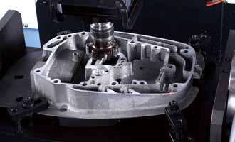 higher feed rates and tool change speeds when machining components for the automotive and IT industries.