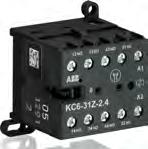 KC6 4-pole interface mini contactor relays with screw terminals DC operated KC6-1Z 2CDC211017F0011 Description KC6 4-pole interface mini-contactor relays are space optimized control products mainly