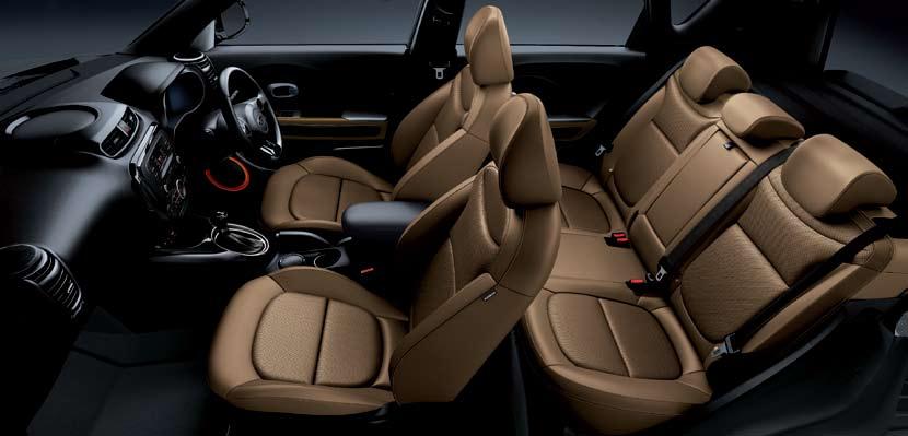 natural brown color package features Nappa leather seats