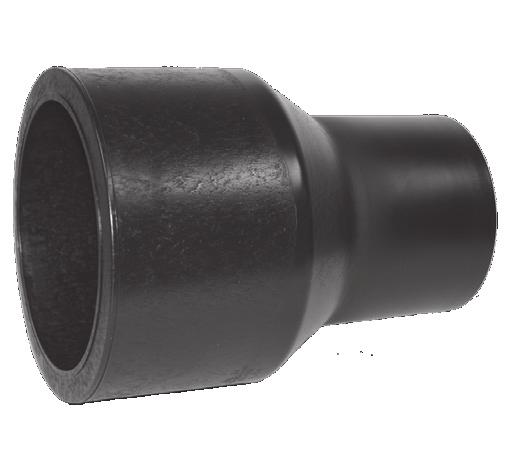 693 5.905 5825673 CONCENTRIC REDUCER Size Dimensions SDR 11 / PN 10 / 150 PSI mm inch L l1 l2 Part Number 160 x 110 6 x 4 8.740 3.858 3.465 5831532 200 x 110 8 x 6 9.