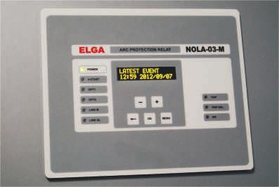the rooms. On request, the UAB ELGA switchboards are fitted with an optical arc protection system with sensors in the various compartments (see page - NOLA arc protection system ).