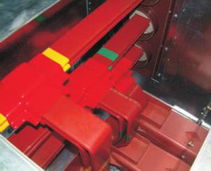 BUSBAR COMPARTMENT 6 6 64 65 66 67 68 69 The busbar system is made of flat copper or