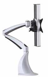 Duple arm * 250mm vertical height adjustment * With 360 rotation and 60 tilt movements Single