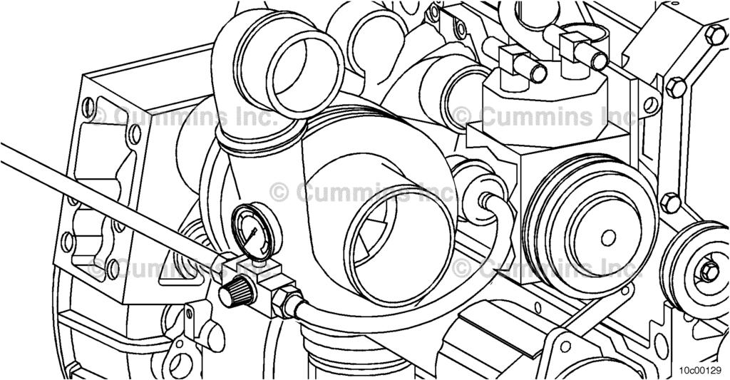 File: 70-t02-1001 Page 52 of 64 STEP 6K: Inspect the wastegate actuator rod for travel. Engine OFF. Remove the wastegate actuator hose from the wastegate actuator.