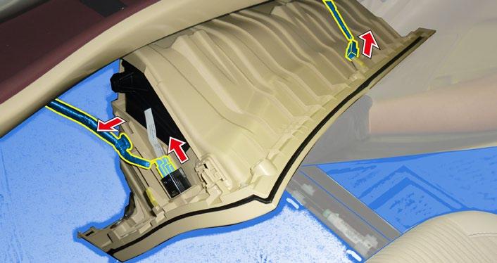 h. Disconnect the Vehicle s Connectors. i. Remove the Vehicle clamp from the Glove Box. j. Remove the Glove Box. Utility Knife Fig. 4-1 1/2 Foam Tape 4. RES ECU Preparation an
