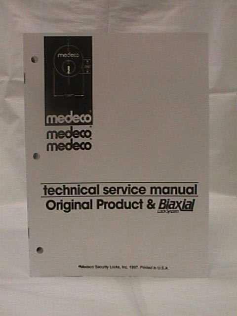 00 Tech Service Manual Original & Biaxial LT-807029 Target Locksmith,