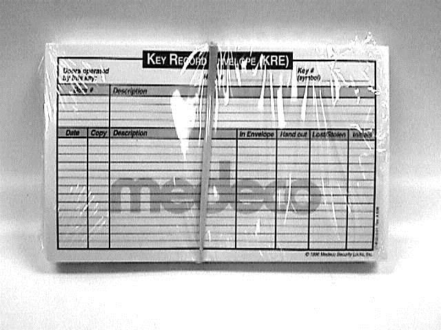 Replacement Envelopes for Key Management System (Box) Key Record Envelopes LT-812010-50 Target Locksmith