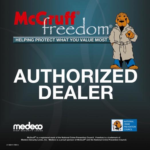 All Literature Poster/Decals McGruff Freedom Window Static LT-922111 Target Consumer Division Door Security Charge To Dealers