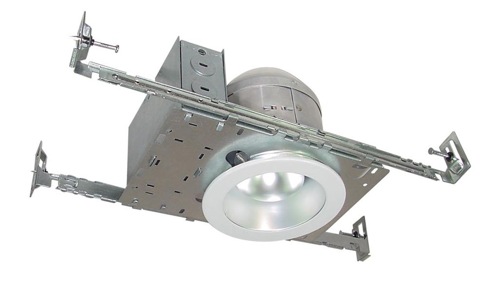 LEDH-RT4ICA 4 IC/Airtight LED Recessed Down Light for New Construction 4 LED 6-3/8 (162mm) 5-9/16 (141mm) 8-1/8 (207mm) 4-1/4 (109mm) 4-1/8 (105mm) Housing Galvanized steel housing.