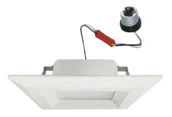 5mm) DESCRIPTION The 4 and 6 Square Retrofits are low profile recessed LED module & trim kits with an E26 medium screw base adaptor for 4 and 6 IC/Airtight and Non-IC incandescent recessed downlights.