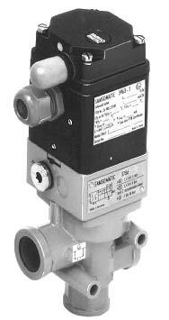 The solenoid valves feature: High operational reliability through pilot valve with nozzle-baffle system and amplifier with diaphragm elements With or without manual operation /2 way booster valve 1