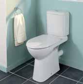 Fiji Compact Suite with Compact Basin, Short Projection Toilet & Offset Bath Fiji Cloakroom Basin &