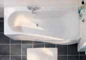 Spa Bath: 160-606 Traditional Straight Bath L: 1697 W: 698mm Bath: