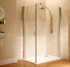 217-105 Recess Door only (inset) 217-640 H: 1900 W: 1200 D: 800mm Compatible with Wickes 800 x 1200mm Rectangular Shower Tray (not supplied) Offset