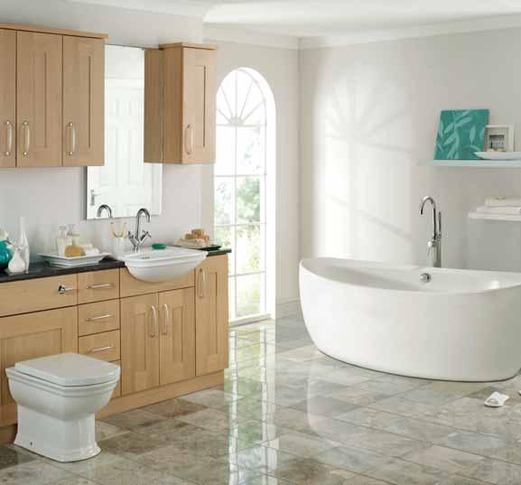 Havana Bathroom Furniture Natural Wood for a Calming Space Havana offers warm and fresh shaker styling.