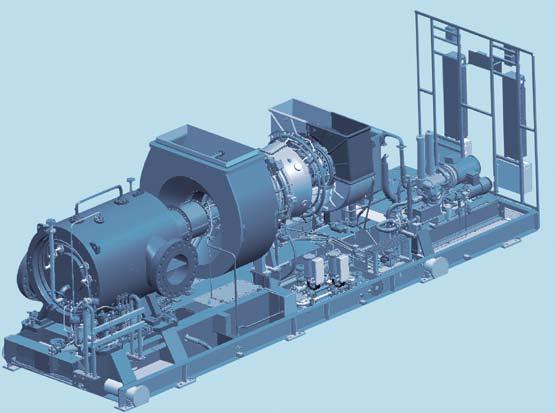 General description Gas Turbines Air Compressor Multi-stage axial flow Combustion Reverse flow tubular combustion chambers Conventional or dry low emissions (DLE) combustion system High-energy