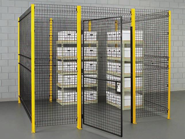 Dock Equipment SECURITY PARTITIONS SALE ON THIS PAGE EASY ASSEMBLY! All orders are packaged in wooden crates, as shown, for easy handling and no freight damage.