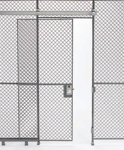 Dock Equipment SECURITY PARTITIONS 8 Doors for Partition System Woven wire mesh Enamel finish Bolted assembly A wide assortment of widths, heights, and door arrangements are available to meet your