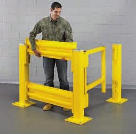 00 saddle, which is bolted to post to retain structural integrity. Install with concrete 2' 7291800-T 137.00 anchors. High-visibility yellow enamel finish. Made in USA. IN STOCK.