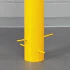 00 42" 4" 4206500-S 148.00 36" 6" 4207100-S 149.00 42" 6" 4207300-S 163.00 Steel Bollards Steel tube 5 1 /2" diameter Removable cap allows bollard to be filled with concrete.