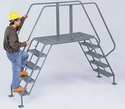 8 Dock Equipment ACCESS PLATFORMS (See page 508 for Ladder Selection Guide) Handrail on one side Cap. Lbs.