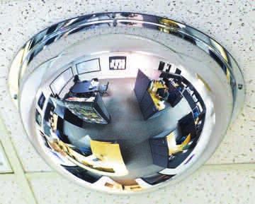 70 Full-Dome Panoramic Mirrors Full 360 of visibility. Dia. No. $ 18" 7814400-T 50.20 26" 7814500-T 83.90 32" 7845000-T 113.00 36" 7845100-T 155.