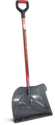 20 Poly Snow Shovel Poly combo blade with injection-molded steel wearstrip. Vinyl coated steel handle. IN STOCK. Blade LxW Handle Length 20x13 3 /4" 36" 5494600-S 32.