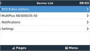 Last update: 2018-10-23 13:59 battery_compatibility:byd_b-box https://www.victronenergy.com/live/battery_compatibility:byd_b-box * Select the CAN-bus BMS (500 kbit/s) CAN-profile in the CCGX.