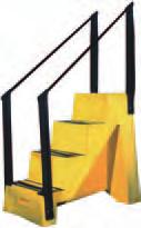 STEP STOOLS, STANDS & LADDERS STEP STOOLS KIK-STEP Extra heavy-duty steel Comes with a double platform with non-slip rubber tread Spring-loaded casters retract under slight pressure, forcing base to
