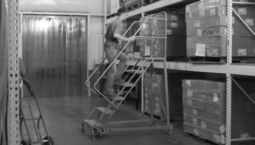 Forward descent ladders allow you to walk down the ladder facing away from it.