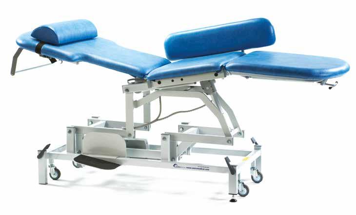 +70 +15 94cm 49cm -15-25 Height range 50cm to 103cm Medicare Echocardiography Couch Designed specifically for Echocardiography, this couch has electric operation of height, tilt and backrest angle.