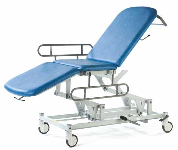 124cm 70cm Model SM2650 Model SM2450 +75-25 Height range 46cm to 99cm 43cm 83cm Model SM3650 Model SM3450 +85 +75-25 Height range 46cm to 99cm Medicare Mobile Treatment Couches Very strong and rigid