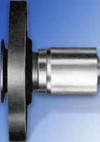 the wall thickness on all wetted surfaces of the flange retaining insert is a minimum of.060".