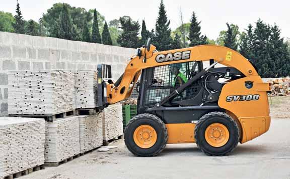 SKID STEER LOADERS Case power stance delivers maximum stability Our Power Stance chassis rides on a 21 percent longer wheelbase, delivering greater
