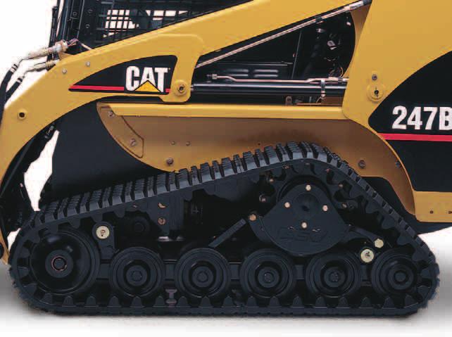 The large ground contact area helps maximize traction and minimize ground pressure. Positive Track Drive. The elevated, internal positive track drive keeps drive components away from ground debris.