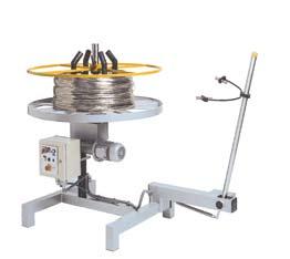 coil weight of 80 kg equipped with loop control for minimum wire load. This construction is especially suitable for decoiling wires with a small diameter.