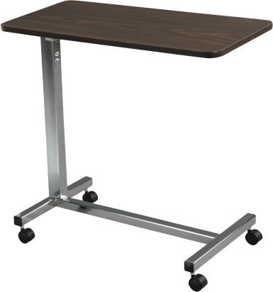 OVERBED TABLES Lumex Economy Overbed Table, Non-Tilt Easy to assemble. Height infinitely adjusts 14". Swivel casters provide smooth-rolling action.