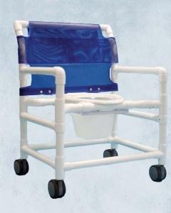 3TWEZ (all locking) SHOWER COMMODE CHAIR WIDE MODEL # 520W PRICE $ 125.
