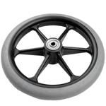 00 MOLDED-ON GRAY RUBBER TIRE D E F G H I J 8 X 1 CASTER WHEELS (SOLID TIRE) RP182008 8 X 1, CASTER ASSY.