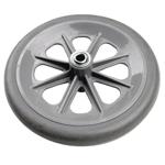 , GRAY PLASTIC 5/16 AXLE 1-7/8 HUB $ 22.00 SOLID RUBBER TIRE 417520 8 X 1, CASTER ASSY.