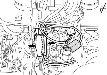 7-8 Vehicle 8P Connector V4 8P Connector (m) Close the WHITE Cable Wire Routing Box. (Fig. 7-8) (n) Locate and disconnect the Vehicle s WHITE 8P Ignition Connector. (Fig. 7-8) (o) Plug in the V4 Harness s 8P Connectors in between the Vehicle s 8P Ignition Connectors.