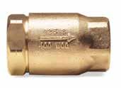 Bronze Ball Cone Check Valve 61 SERIES Prevents reverse flow with minimum change in flow velocity.