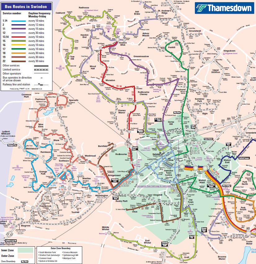 Appendix 2 Swindon Public Transport Map The Joel Joffe