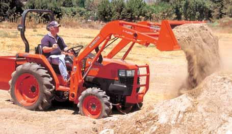 Maximize the L-Series versatility with Kubota's performance matched quick attach/detach implements.
