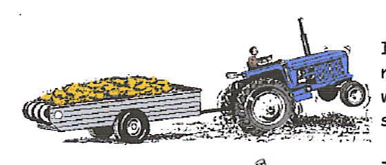 over load the dumper Overloading can affect stability, cause spillage, tyre damage, put strain on the Tractors hydraulic when tipping, and cause structural damage Operating on a slope- Avoid driving
