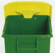 Material: Polypropylene Dimensions: 305 x 445 x 515 mm (W x D x H) Lids We recommend that all containers should have lids.