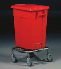 NEW: with lid-damping Bin carrier with pedal mechanism to carry 1, 2, 3 or even 4 WSB bins series 5000 ( see