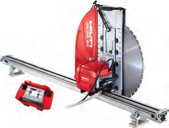 Electric wall saw DST 10-CA Cutting and extending openings for doors and windows, openings in floors, in reinforced concrete, masonry and natural stone Facade and balcony renovation Sawing in tight